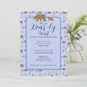 Beer Baby shower Uitnodiging voor Baby Boys (Staand voorkant)