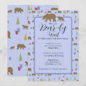 Beer Baby shower Uitnodiging voor Baby Boys (Voorkant / Achterkant)