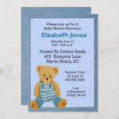 Beer Baby Shower-uitnodigingen Kaart (Voorkant / Achterkant)