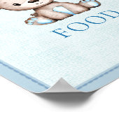 Beer Baby shower van eettafel met donker  Poster (Hoek)