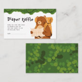 Beer Baby shower van Woodland Visitekaartje (Voorkant / Achterkant)