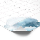 Beer Baby shower Vervaldatum Kalender Baby shower Foto Afdruk (Hoek)