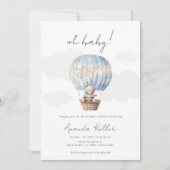 Beer-Baby shower voor warme luchtballon Kaart (Voorkant)