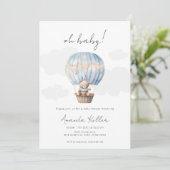 Beer-Baby shower voor warme luchtballon Kaart (Staand voorkant)
