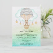 Beer-Baby shower voor warme luchtballon Kaart (Staand voorkant)