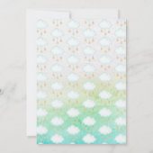 Beer-Baby shower voor warme luchtballon Kaart (Achterkant)