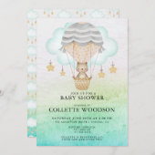 Beer-Baby shower voor warme luchtballon Kaart (Voorkant / Achterkant)