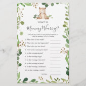 Beer Baby shower Wat draagt mama (Voorkant)