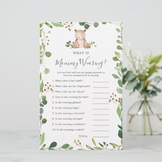 Beer Baby shower Wat draagt mama (Staand voorkant)