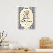 Beer Baby Shower Welkom Feest Poster (Keuken)