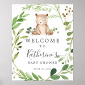Beer Baby shower Welkomstteken Poster (Voorkant)