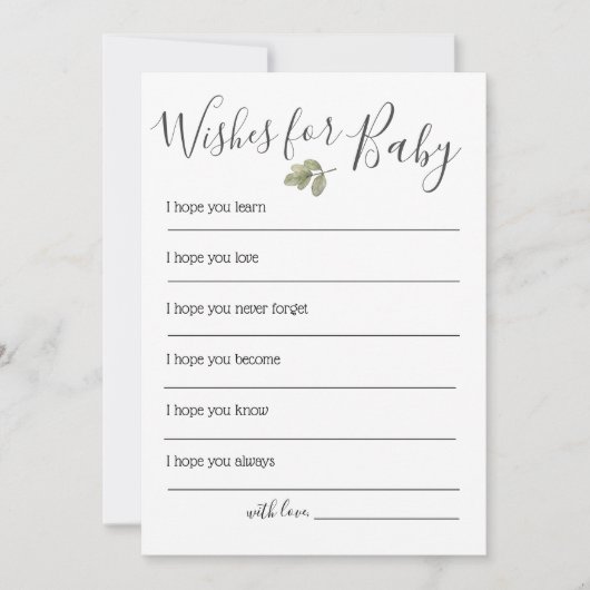 Beer Baby shower wenst Baby Kaart (Voorkant)