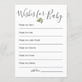 Beer Baby shower wenst Baby Kaart