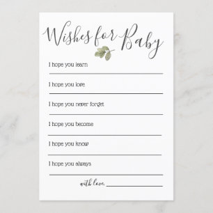 Beer Baby shower wenst Baby Kaart