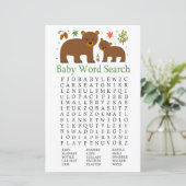 Beer Baby shower Word Search Game (Staand voorkant)