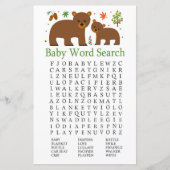 Beer Baby shower Word Search Game (Voorkant)