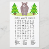 Beer Baby shower Word Search Game (Voorkant)