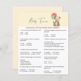 Beer - Baby Trivia | BABY SHOWER