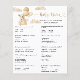 Beer Baby Trivia | BABY SHOWER