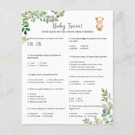 Beer Baby Trivia | Baby Shower Spel