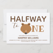 Beer Baby Uitnodiging halve verjaardag (Voorkant)