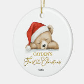Beer Babys Eerste Kerst Ornament (Links)