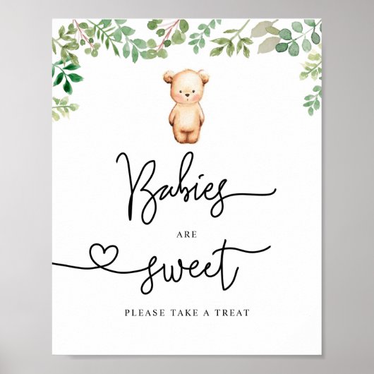 Beer baby's krijgen een lekkere kans poster (Voorkant)