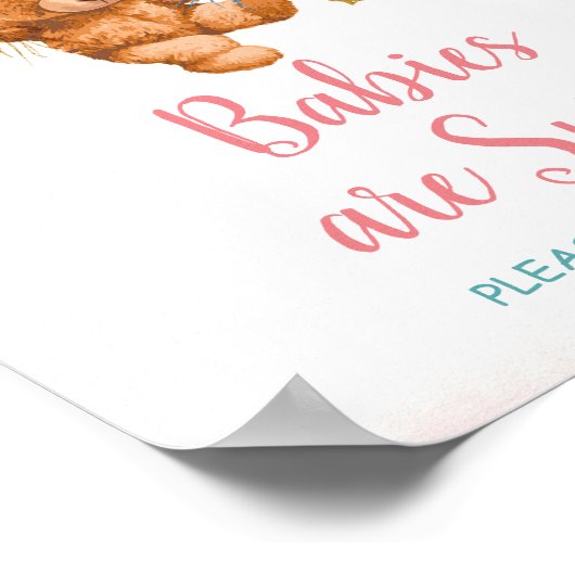 Beer baby's zijn lekker, alstublieft. poster (Hoek)