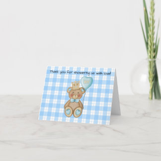 Beer Babyshower Dankkaart  Bedankkaart