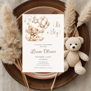 Beer Babyshower Jongens uitnodiging