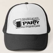 Beer Bachelor Party in wording Trucker Pet (Voorkant)