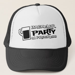 Beer Bachelor Party in wording Trucker Pet