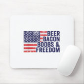 Beer Bacon S& Vrijheid - Grappig Vlag van de V Muismat (Met muis)