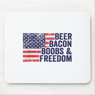 Beer Bacon S&amp; Vrijheid - Grappig Vlag van de V Muismat
