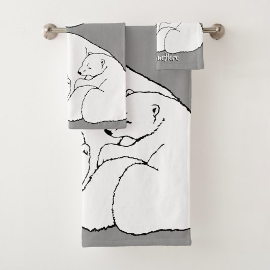 Beer Badhanddoek Set Custom Beer Cubs Handdoeken (Insitu)