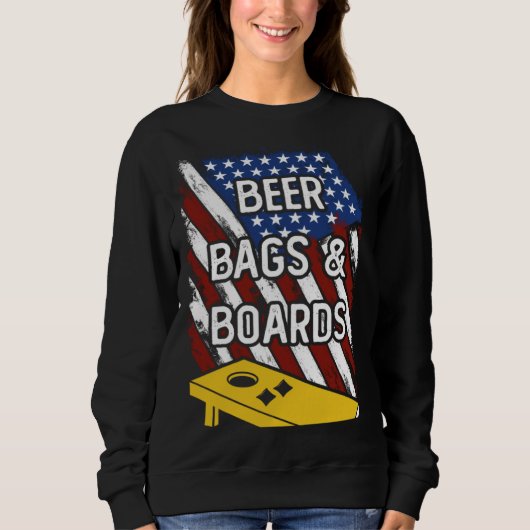 Beer Bags And Boards American Cornhole Player USA  Trui (Voorkant)