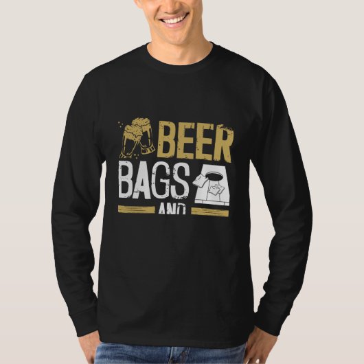 Beer Bags And Boards Backprint Cornhole T-shirt (Voorkant)