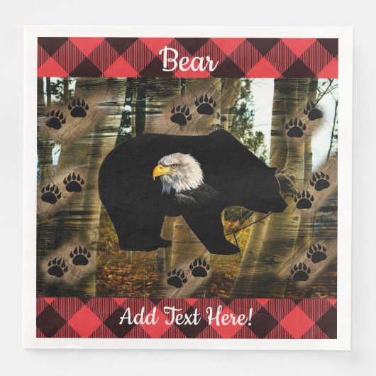 Beer Bald Eagle Servet (Voorkant)