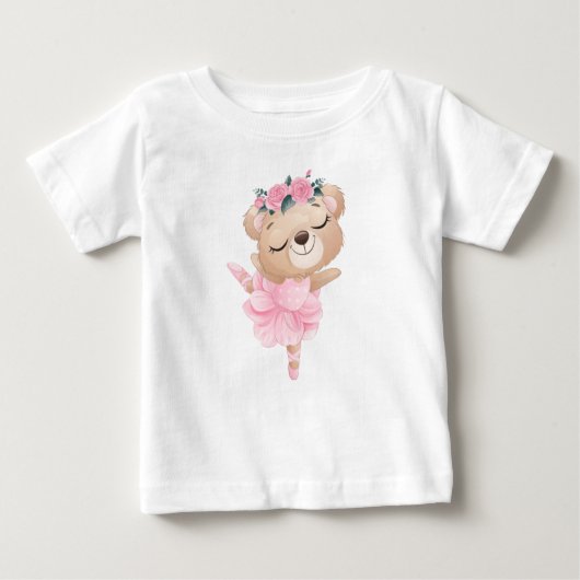 Beer Ballerina Baby T-Shirt (Voorkant)