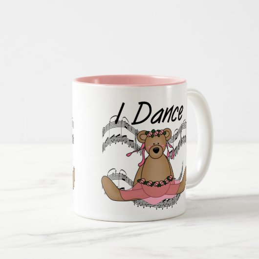 Beer Ballet Dancer Tweekleurige Koffiemok (Voorkant rechts)