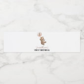 Beer Ballon 1e verjaardag Water Flaconetiket Waterfles Etiket (Enkel label)