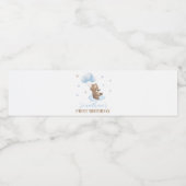 Beer Ballon 1e verjaardag Water Flaconetiket Waterfles Etiket (Enkel label)