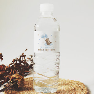 Beer Ballon 1e verjaardag Water Flaconetiket Waterfles Etiket