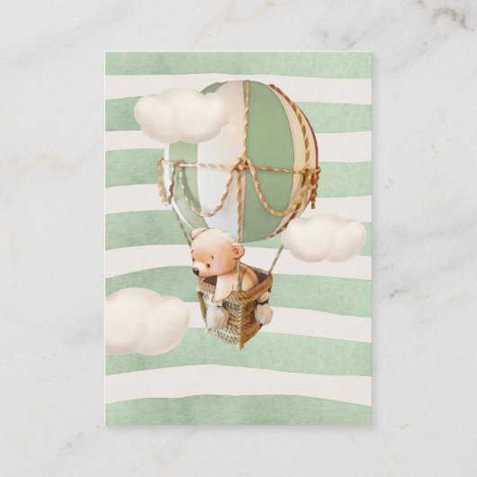 Beer-ballon-Baby-opnamekaart Informatiekaartje (Achterkant)