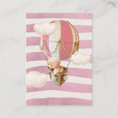 Beer-ballon-Baby-opnamekaart Informatiekaartje (Achterkant)