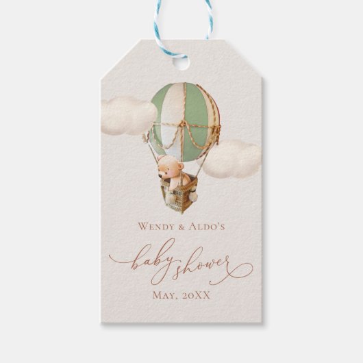 Beer ballon Baby shower Cadeau Labels Cadeaulabel (Voorkant)