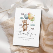 Beer ballon Baby shower plat dank u kaart