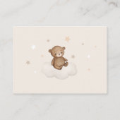 Beer ballon Cloud Stars Baby shower Diaper Raffle Informatiekaartje (Achterkant)