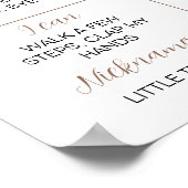 Beer ballon eerste verjaardag poster (Hoek)