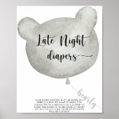 Beer ballon \ Late night diapers game Poster (Voorkant)